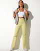 Imagen de Zoven Flare Trouser in Green Geo Retro
