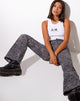 Imagen de Zoven Flare Trouser in Abstract Croc Negro
