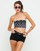 Imagen de Motel Bandeau Top en estampado azteca Motel
