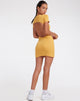 IMAGEN DE Mini Vestido Enya en Rib Yolk Yellow