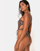 Imagen del bañador Hiwa en Snake Taupe