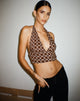 imagen de Nanda Crop Top en Chain Tangle Marrón Oscuro