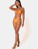 Imagen del braguita de bikini Makida naranja mate