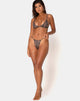Imagen de la braguita de bikini Valter en topo serpiente