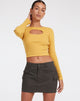 imagen de Zehra Top en Rib Yolk Yellow