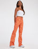 imagen de Zoven Flare Trouser en Retro Heart Orange