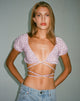Imagen de Jiena Crop Top en Ditsy Rose Lila