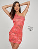 imagen de Minaka Bodycon Dress in Rose Petal Red