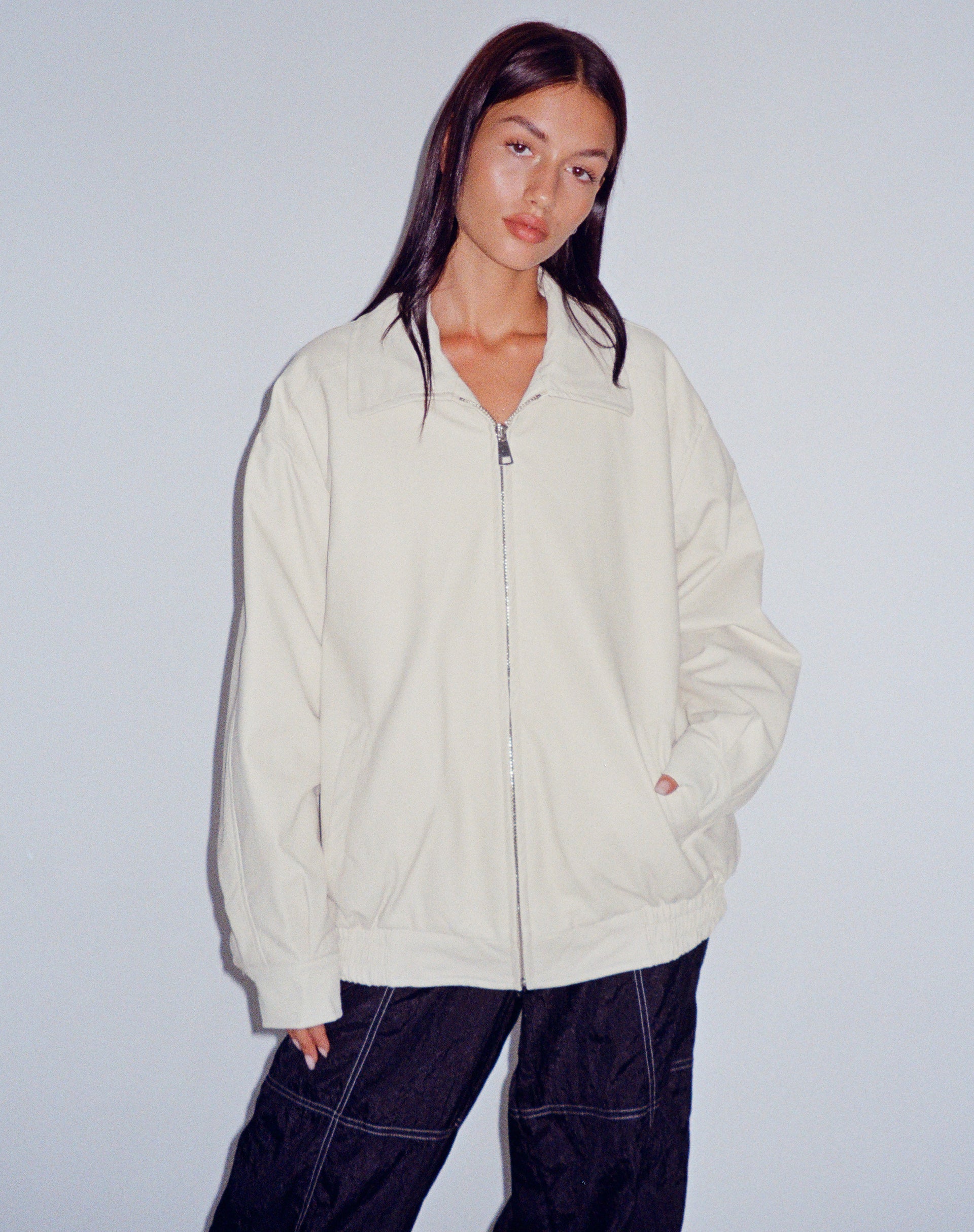 Imagen de la chaqueta Cavita en PU Crema