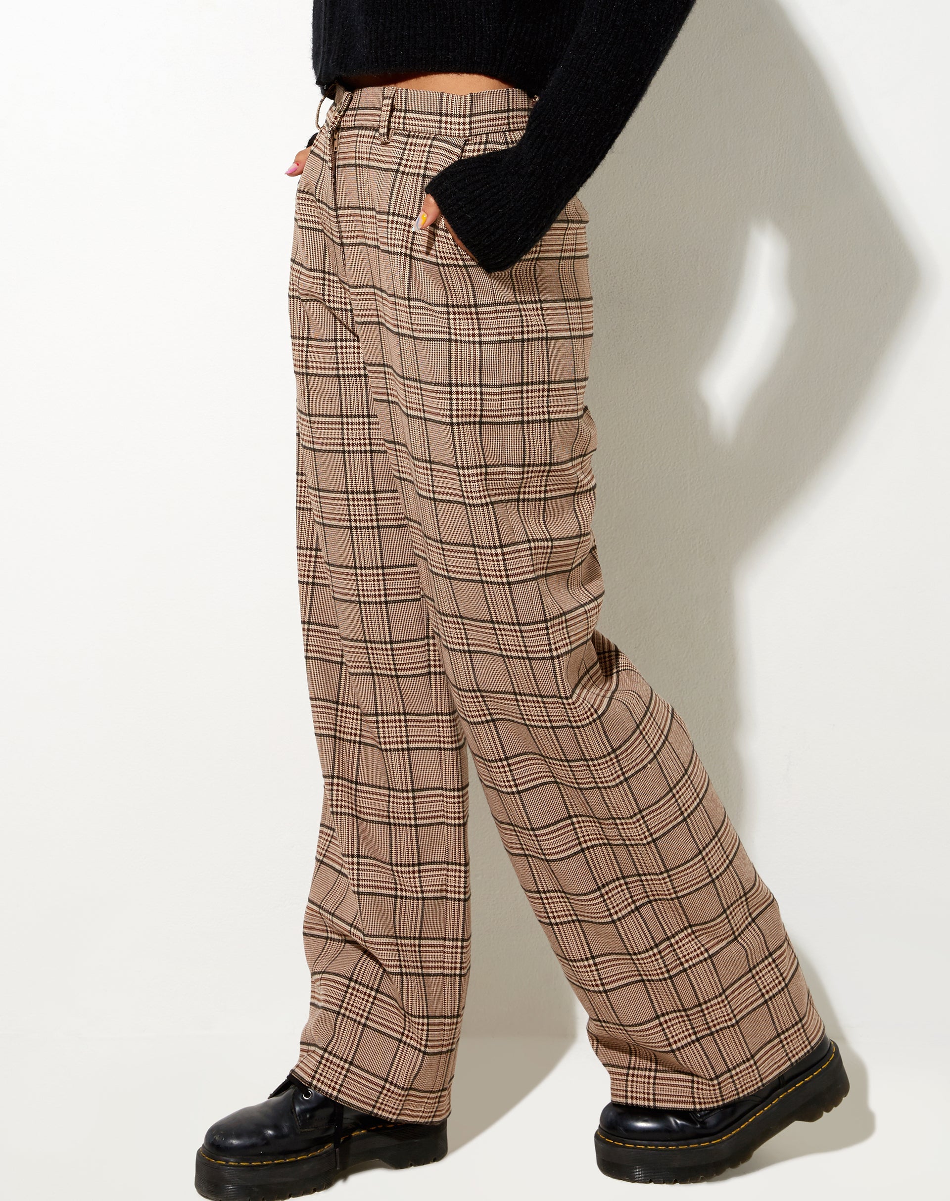 Imagen de Abba Pantalones a cuadros marrón