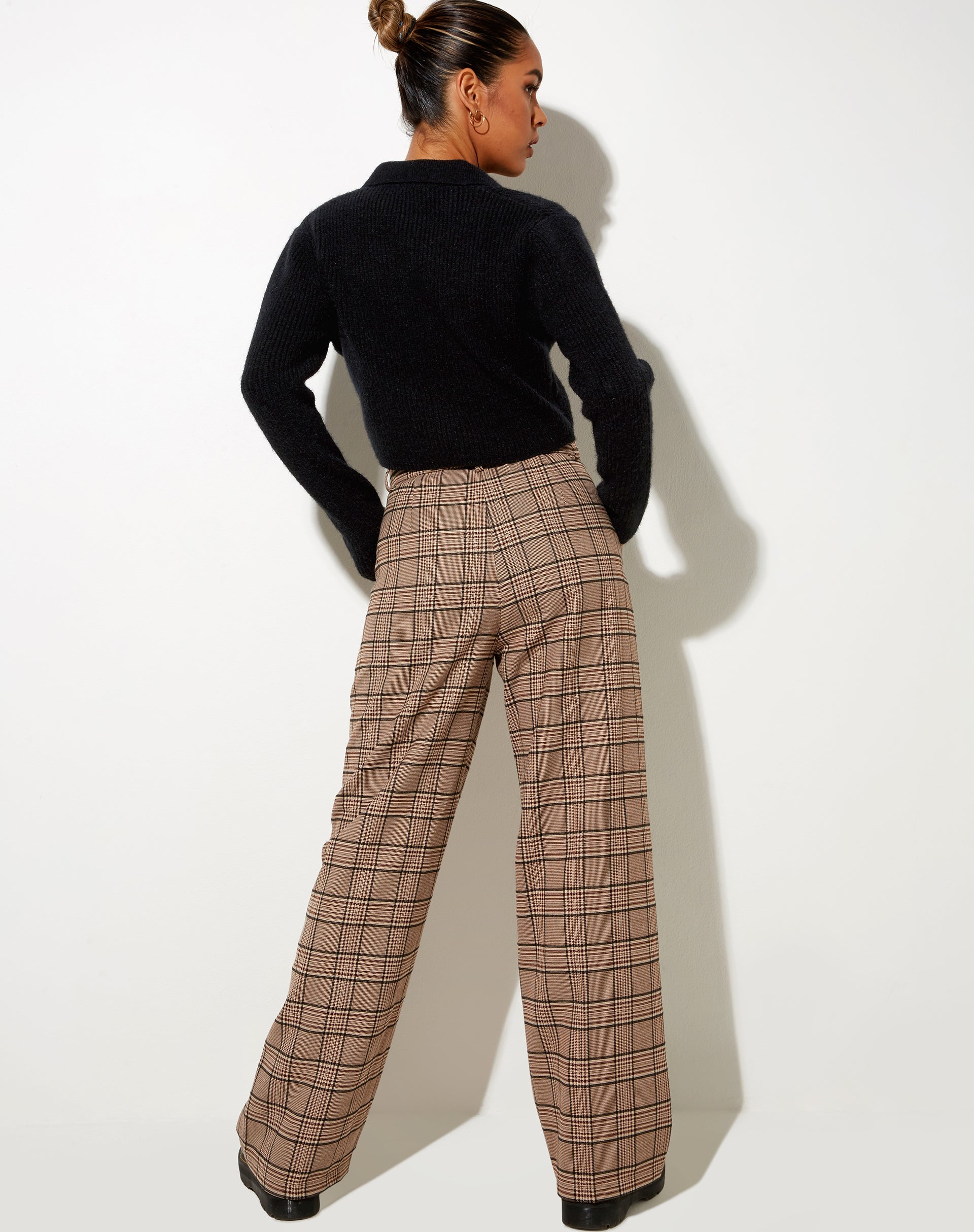 Imagen de Abba Pantalones a cuadros marrón