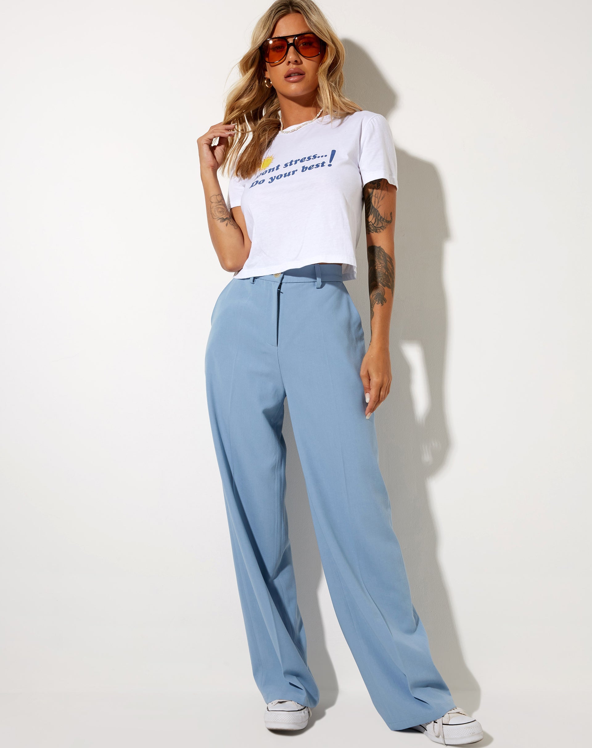 Imagen de Abba Straight Leg Trouser en Tailoring Blue