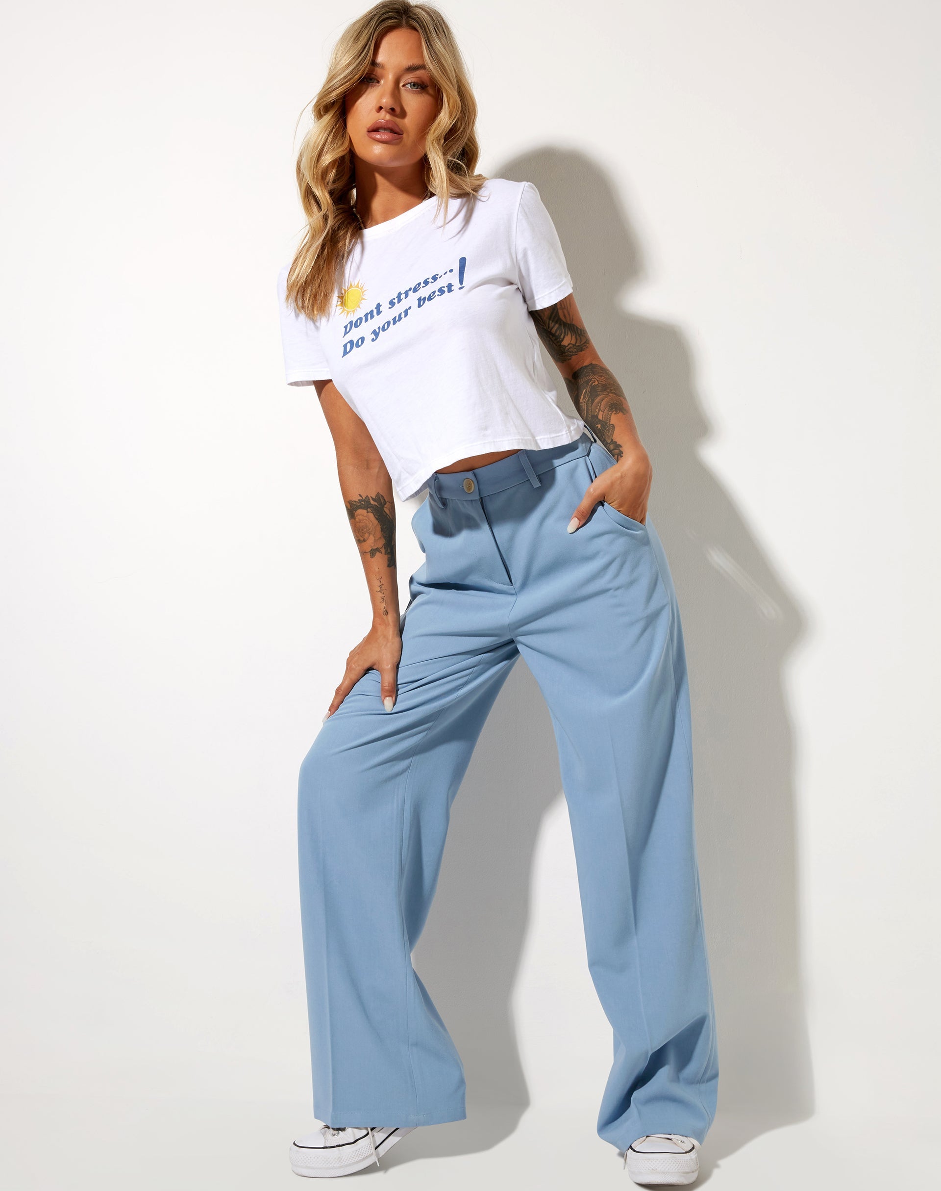Imagen de Abba Straight Leg Trouser en Tailoring Blue