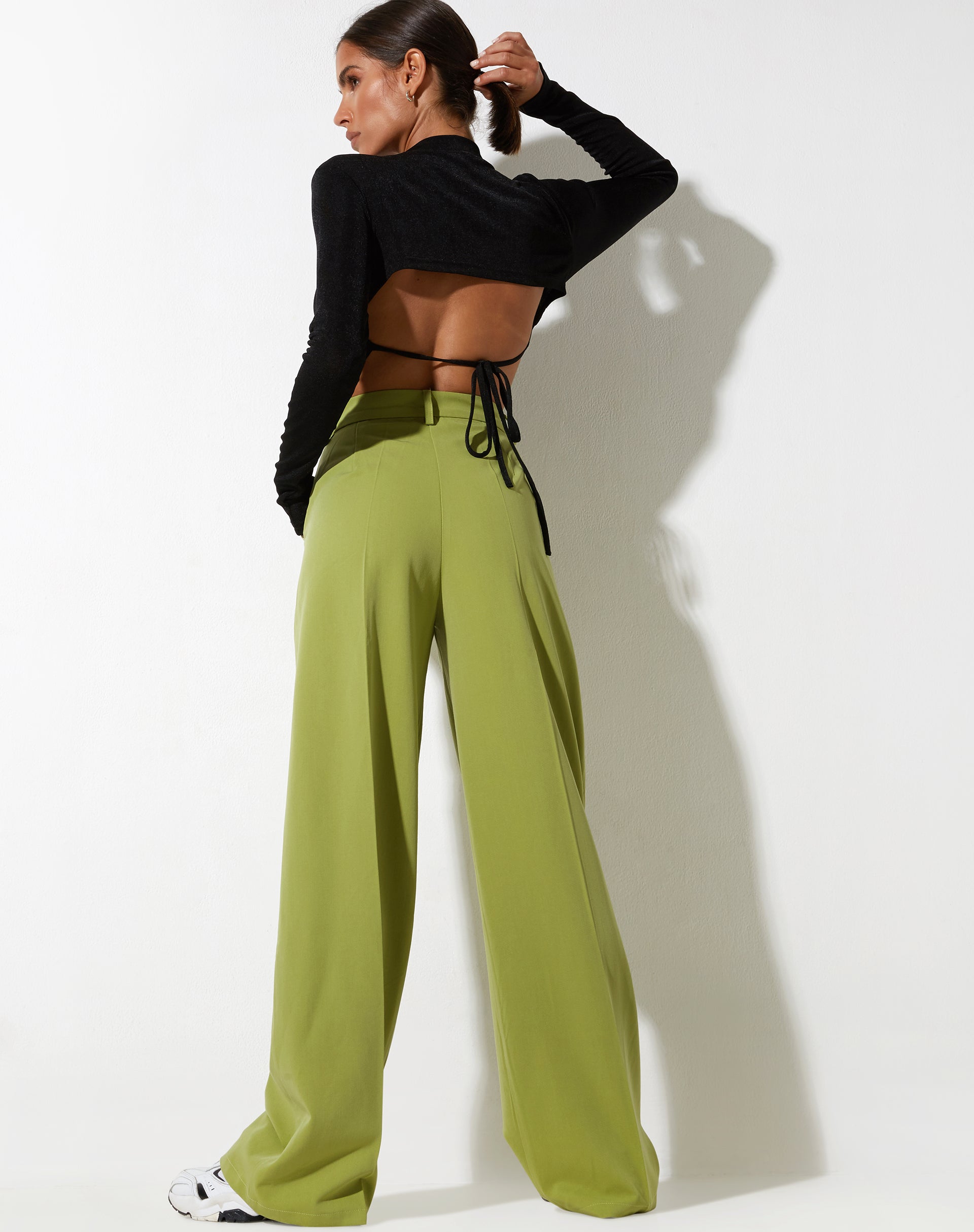 imagen de Abba Straight Leg Trouser en Tailoring Apple Green