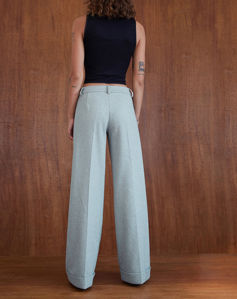 Imagen de Abdel Pantalones a medida de lana sintética en gris