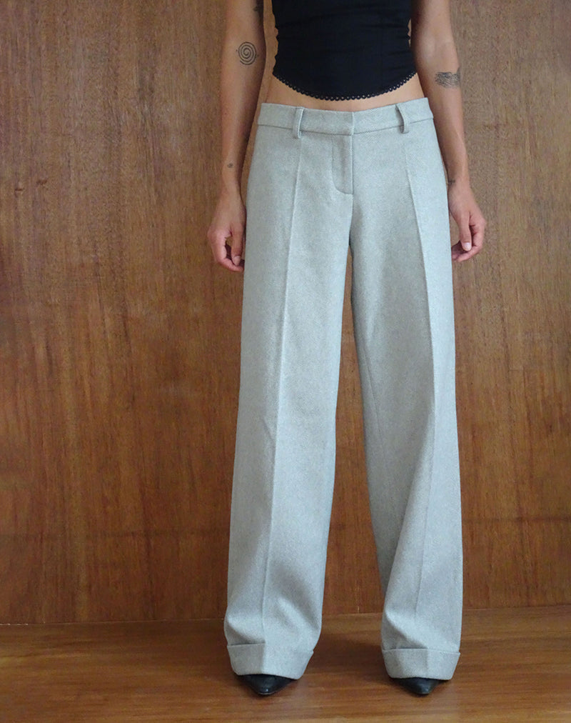Imagen de Abdel Pantalones a medida de lana sintética en gris