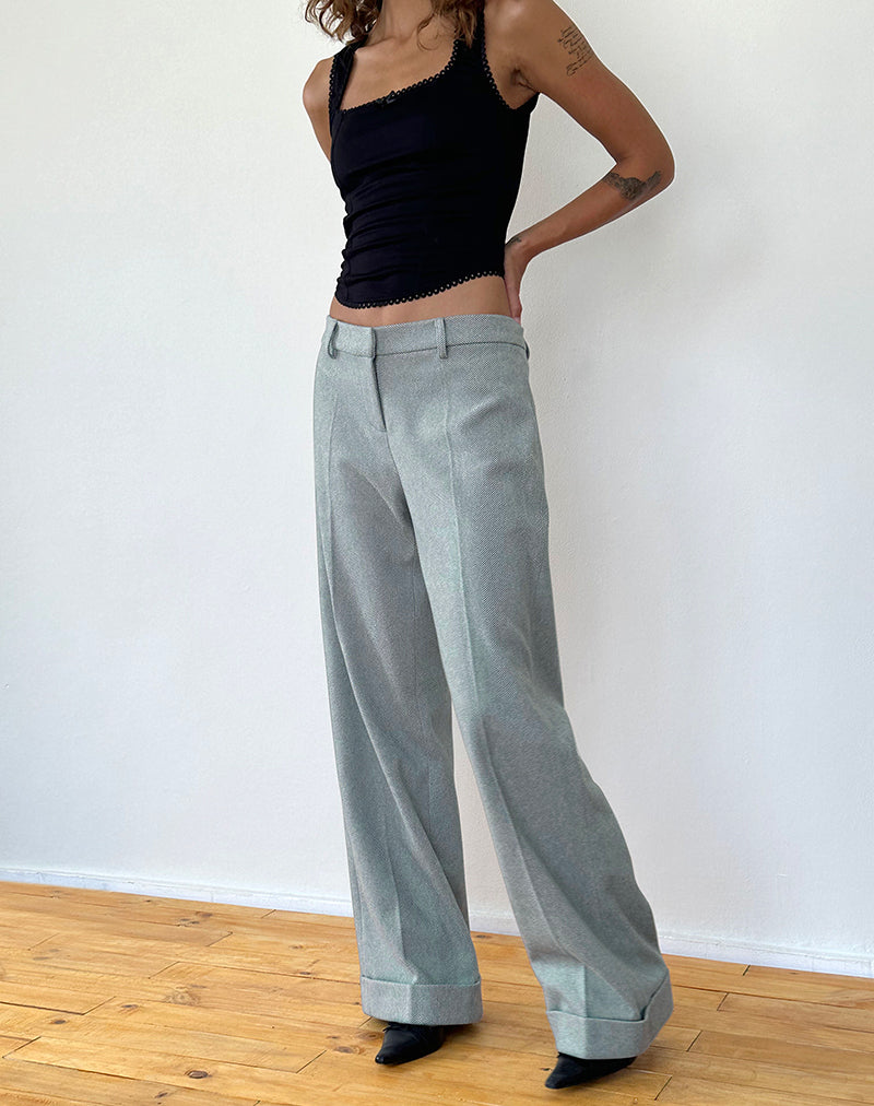 Imagen de Abdel Pantalones a medida de lana sintética en gris