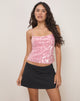 Imagen de Abony Top de lentejuelas grandes transparente teñido de rosa