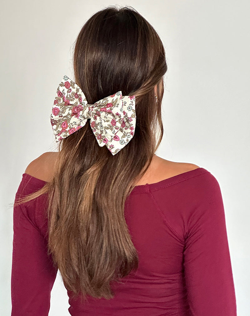 Acar Bow Clip en Vintage Bloom