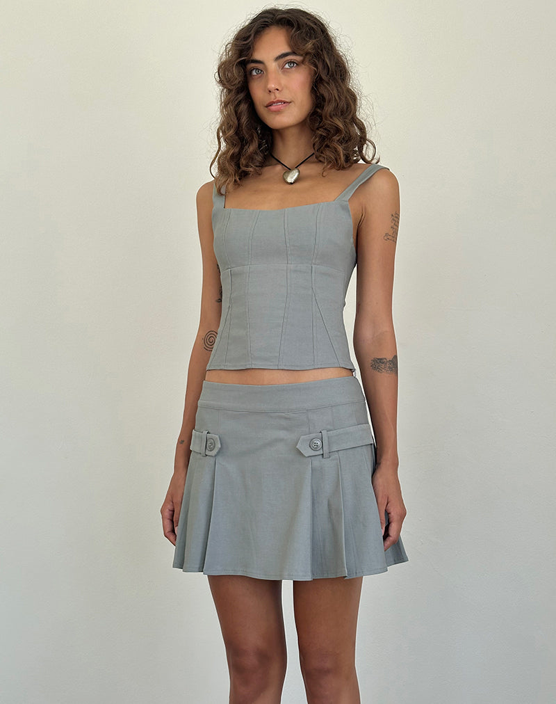 Imagen de Ailsa Tie Back Top en Gris
