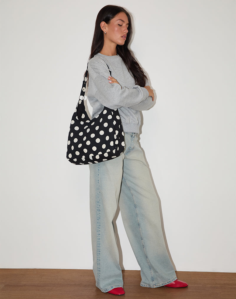 Image of Bolso Aimi en Polka Grande Negro