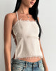 Imagen de Aine Top Cuello Haltern en Lino Crudo