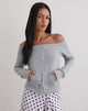 Imagen de Airazo Bardot Sweater in Grey Marl