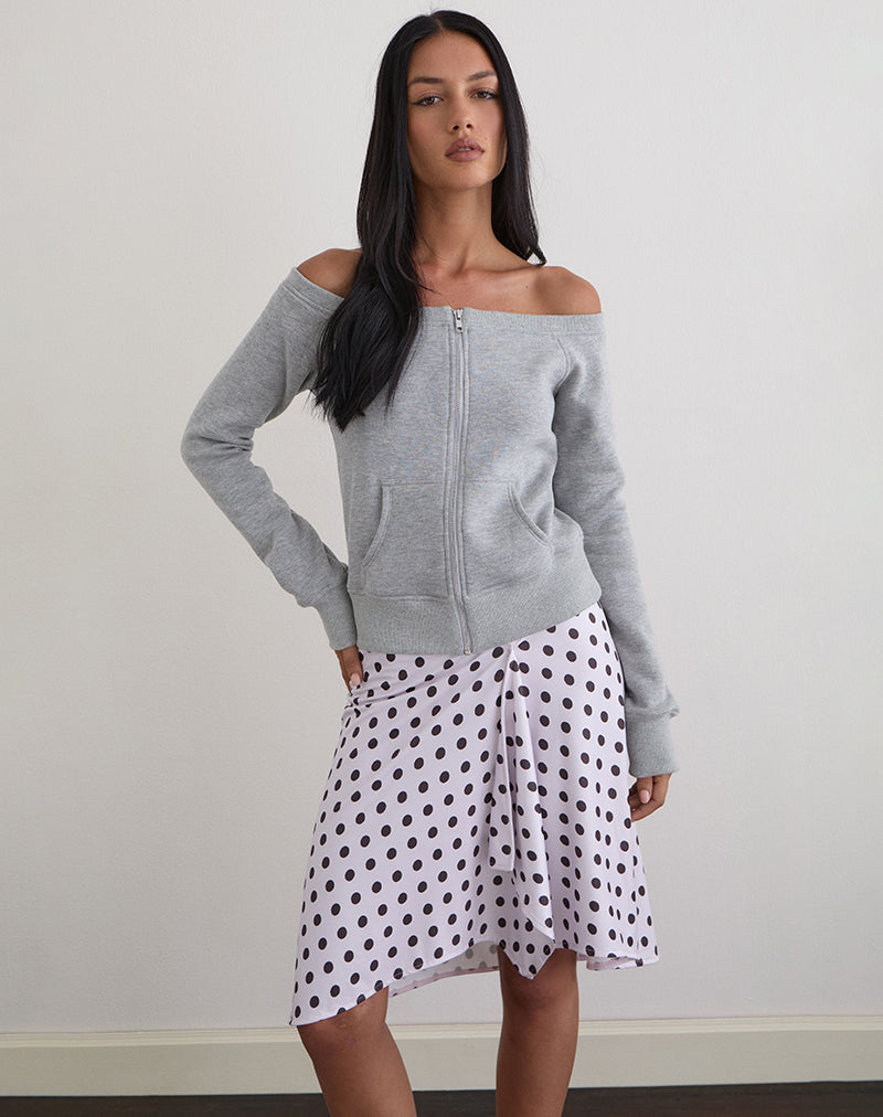 Imagen de Airazo Bardot Sweater in Grey Marl
