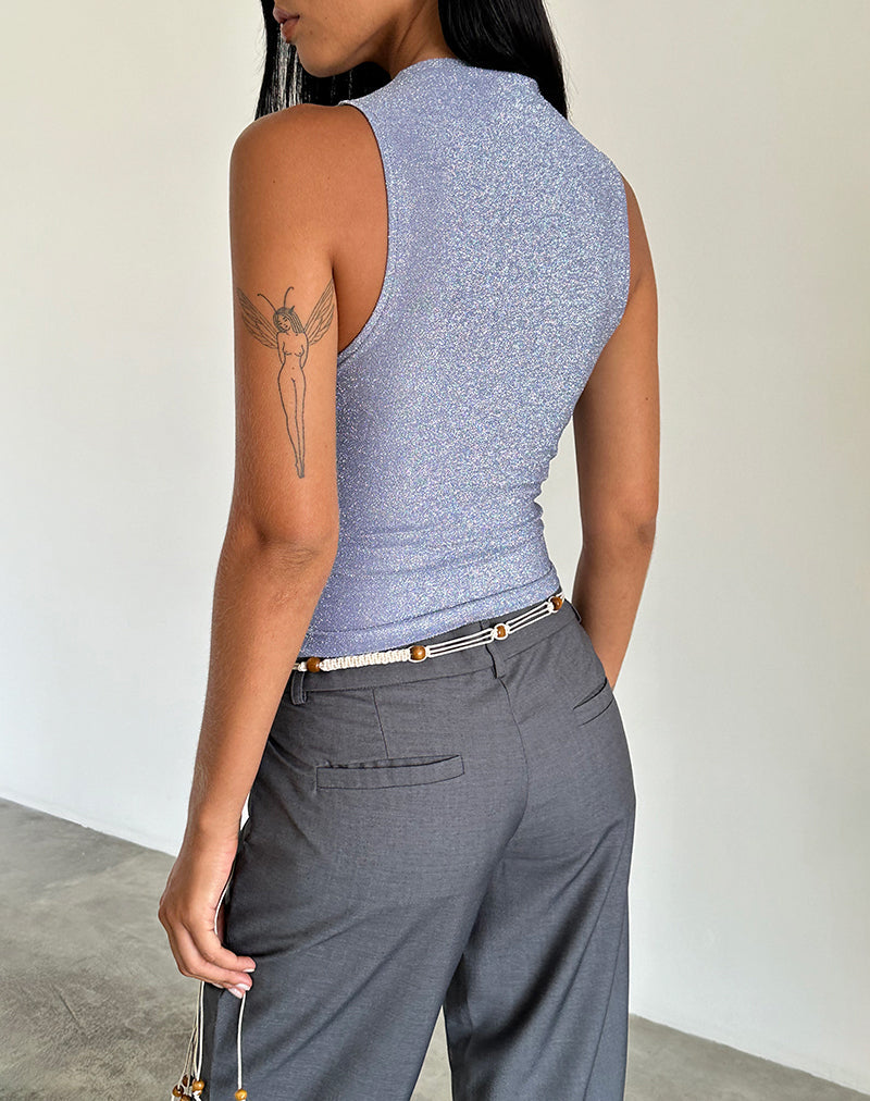 Imagen de la camiseta de tirantes Airien azul brillante