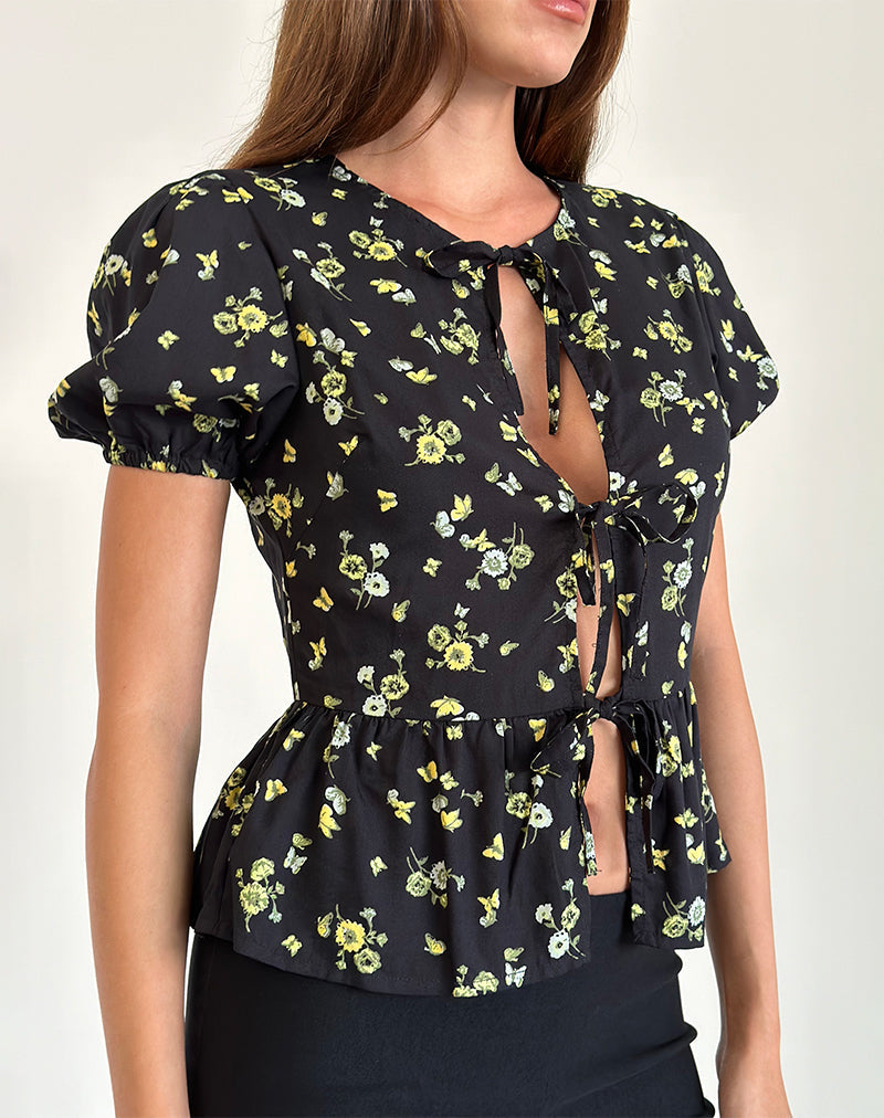 Imagen de Ajasi Blusa en Limón y Lima Negro