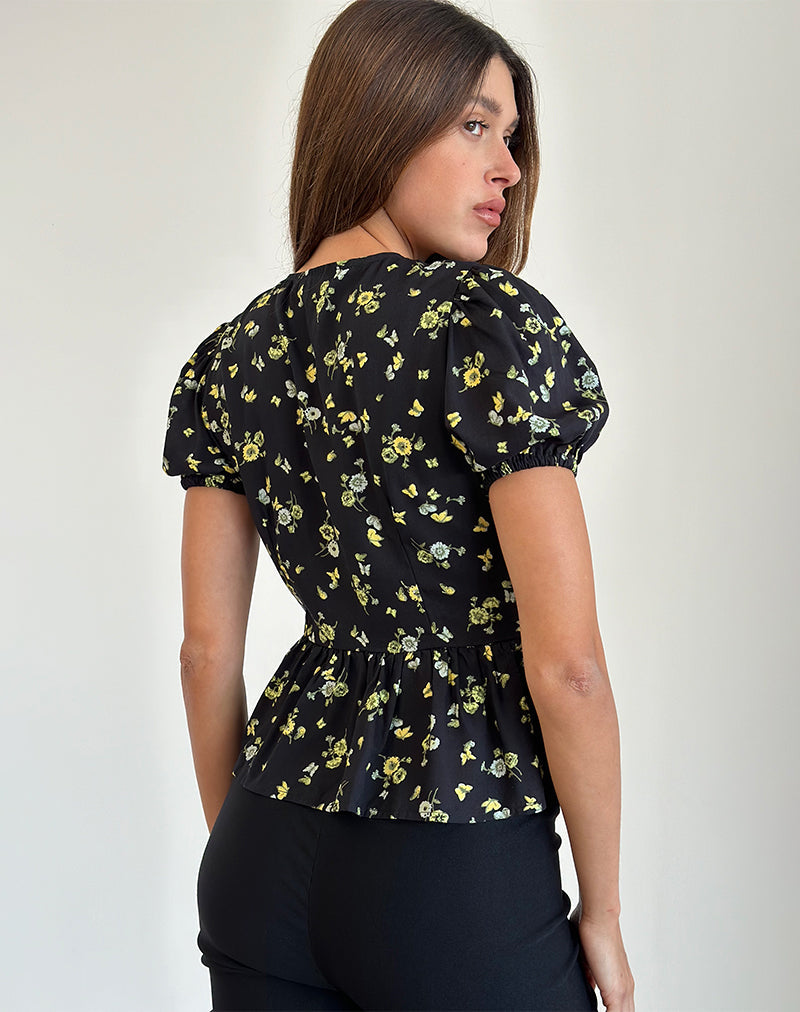 Imagen de Ajasi Blusa en Limón y Lima Negro