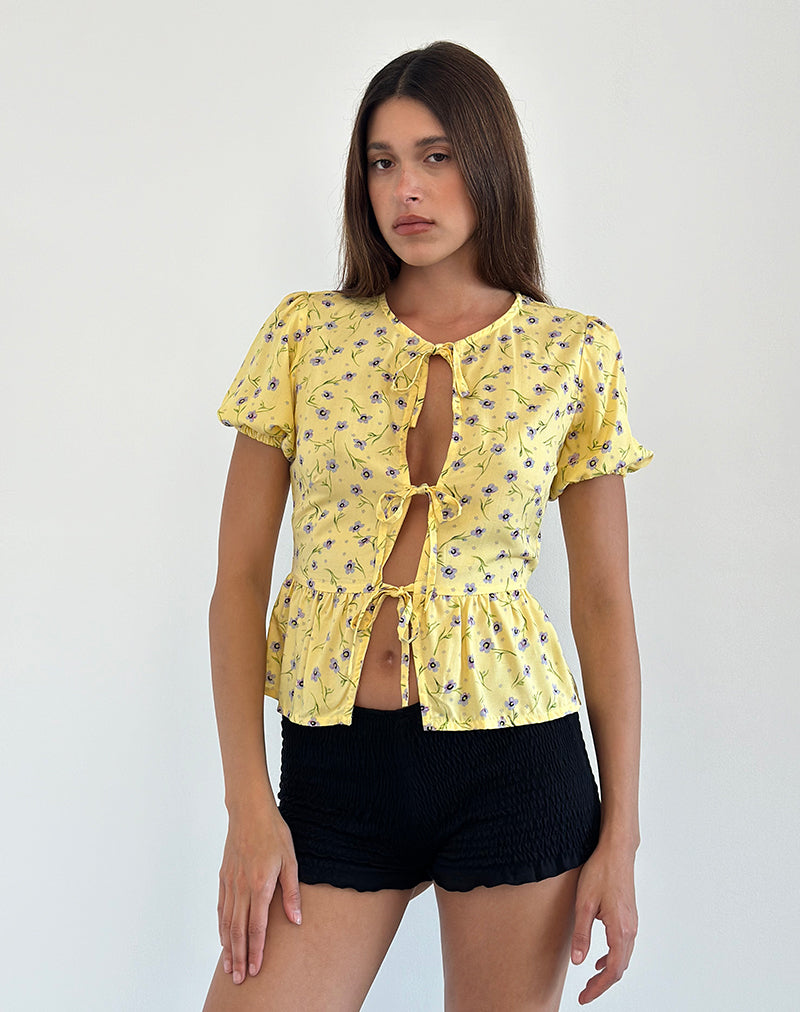 Imagen de Ajasi Blusa en Flor Silvestre Gota de Limón