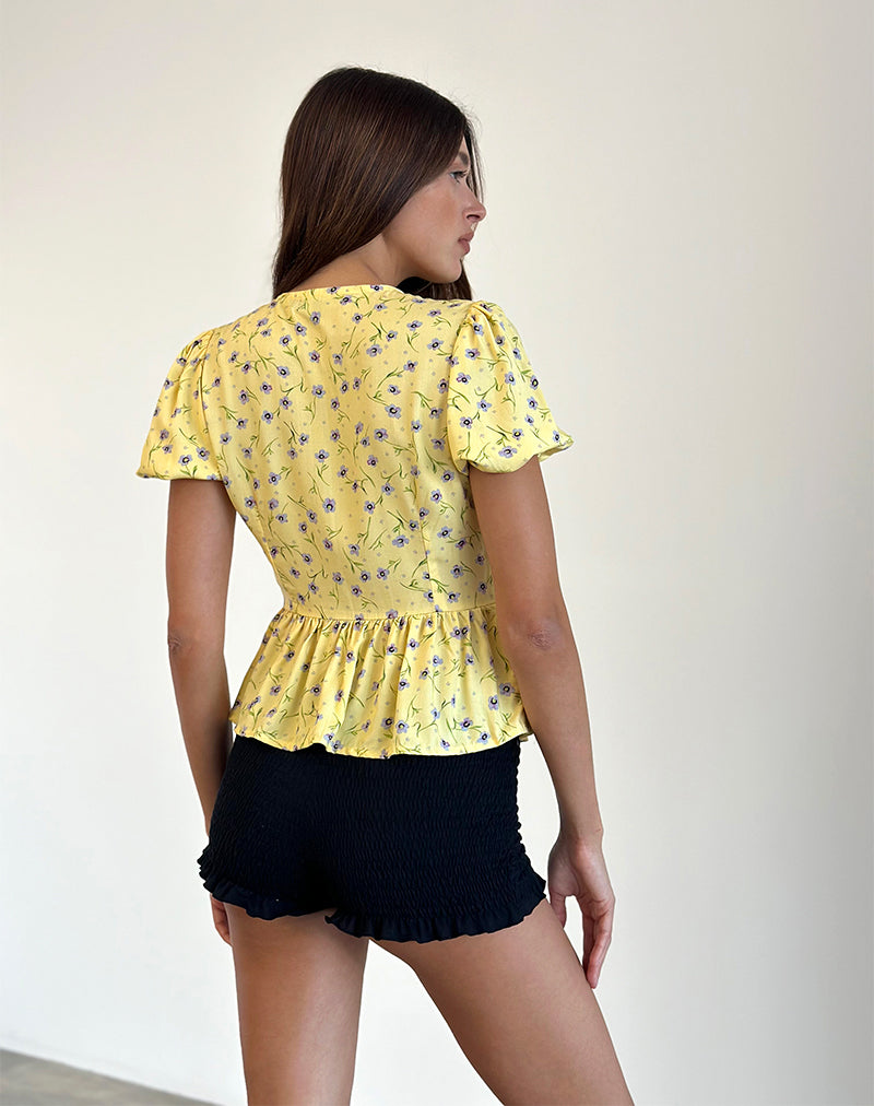 Imagen de Ajasi Blusa en Flor Silvestre Gota de Limón