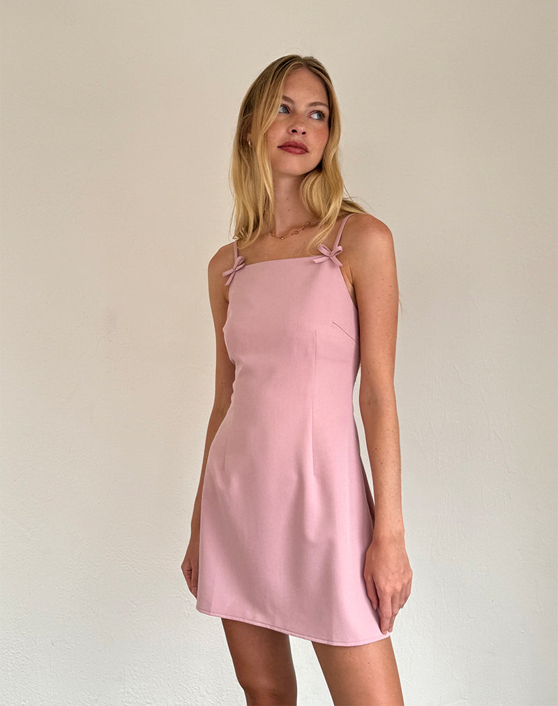 Minivestido Aketi en rosa oscuro