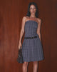 Imagen de Aldari Bandeau Midi Dress Tailoring Navy Check