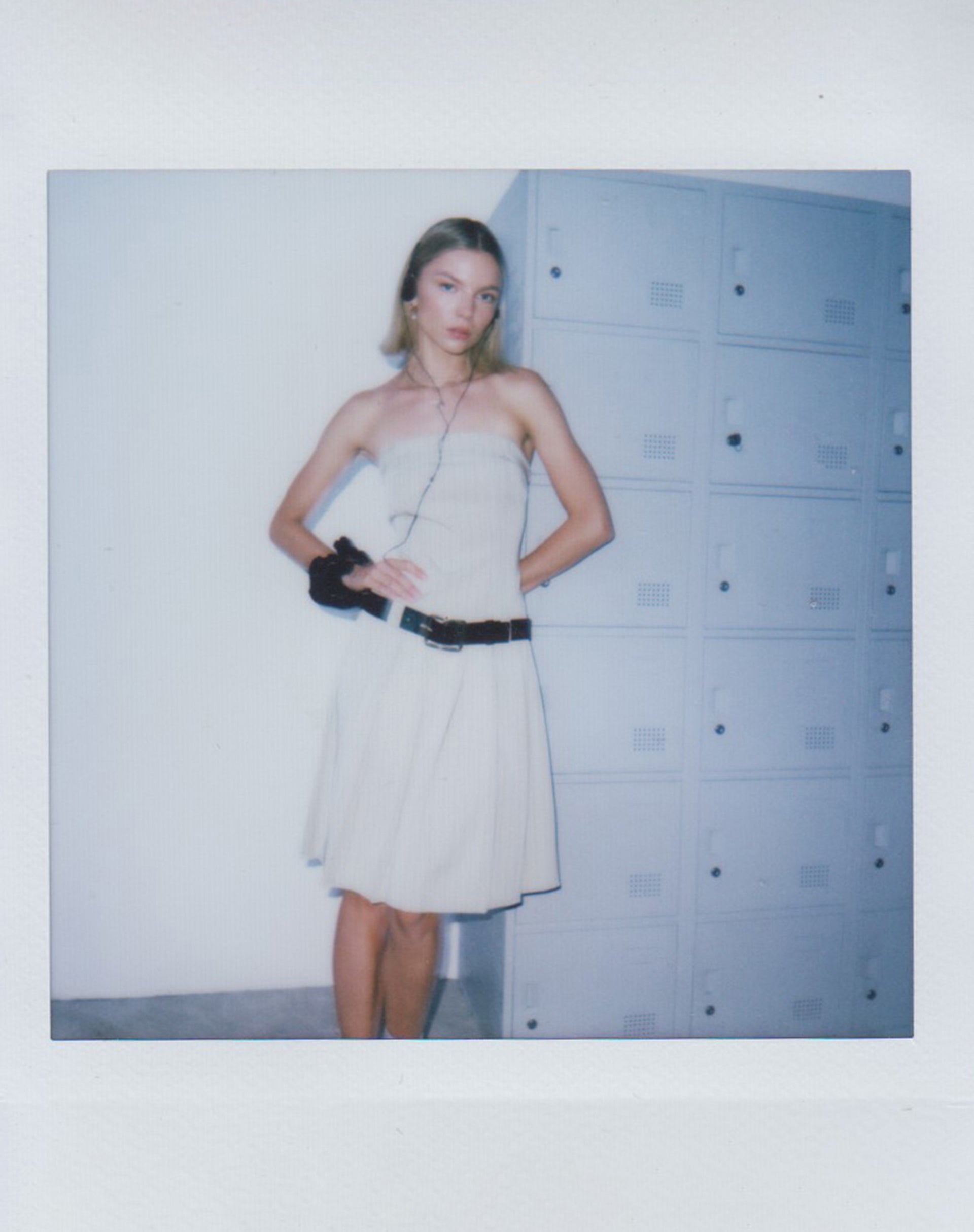 Imagen de Aldari Bandeau Midi Dress in Tailoring Tan Pinstripe