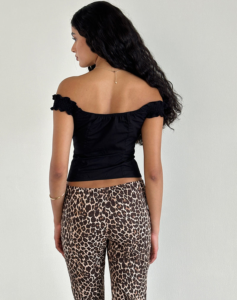 imagen de Aldre Bardot Top en Negro