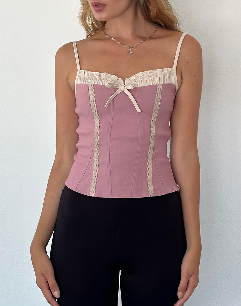 Imagen de Alexa Corset Top Rosa Oscuro