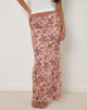 Imagen de Alfreda Maxi Falda con estampado floral neutro