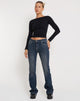 Imagen de Amabon Crop Top de manga larga en negro