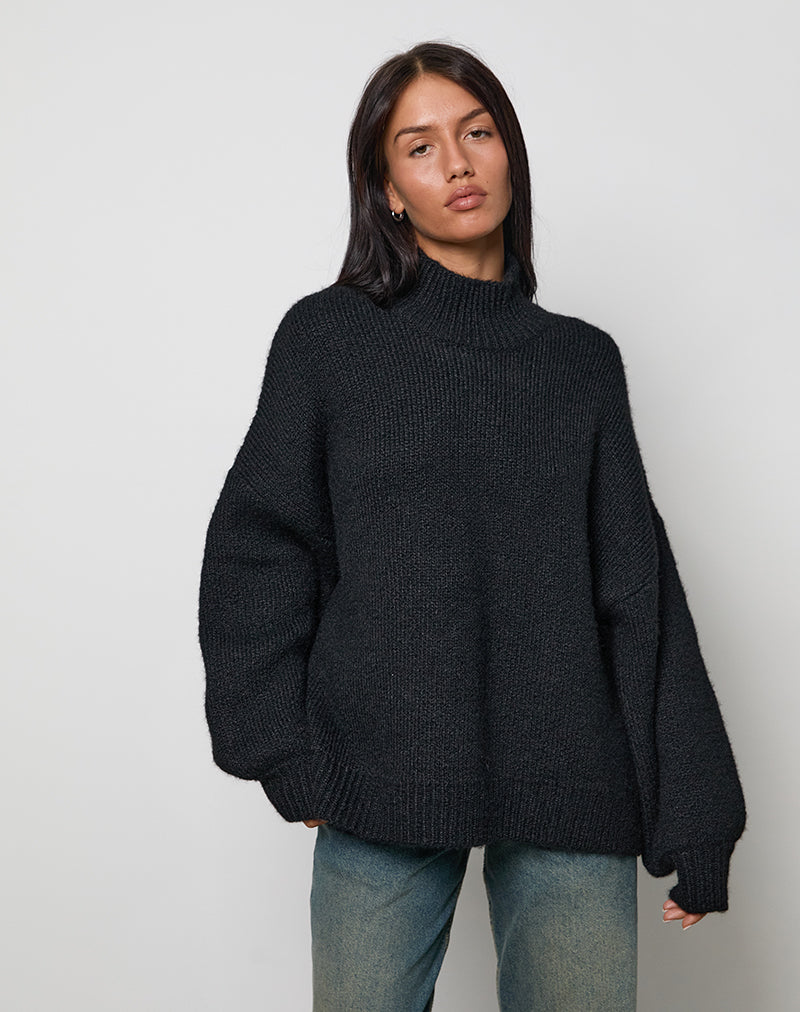Jersey oversize Amato negro