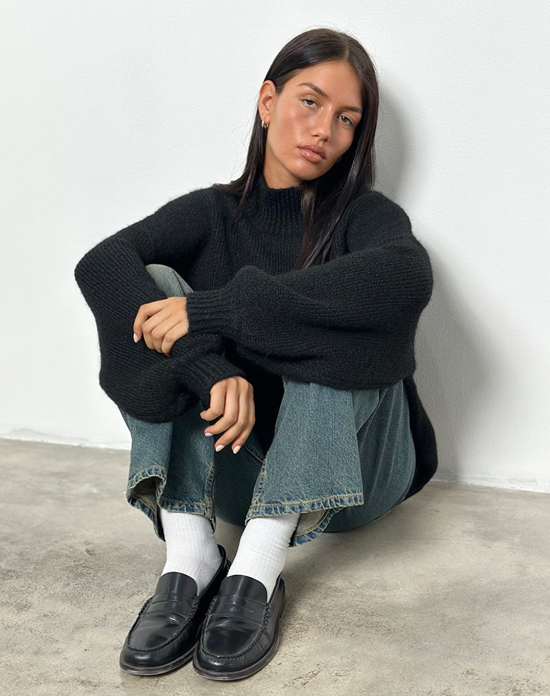 Imagen de Amato Oversized Jumper en negro