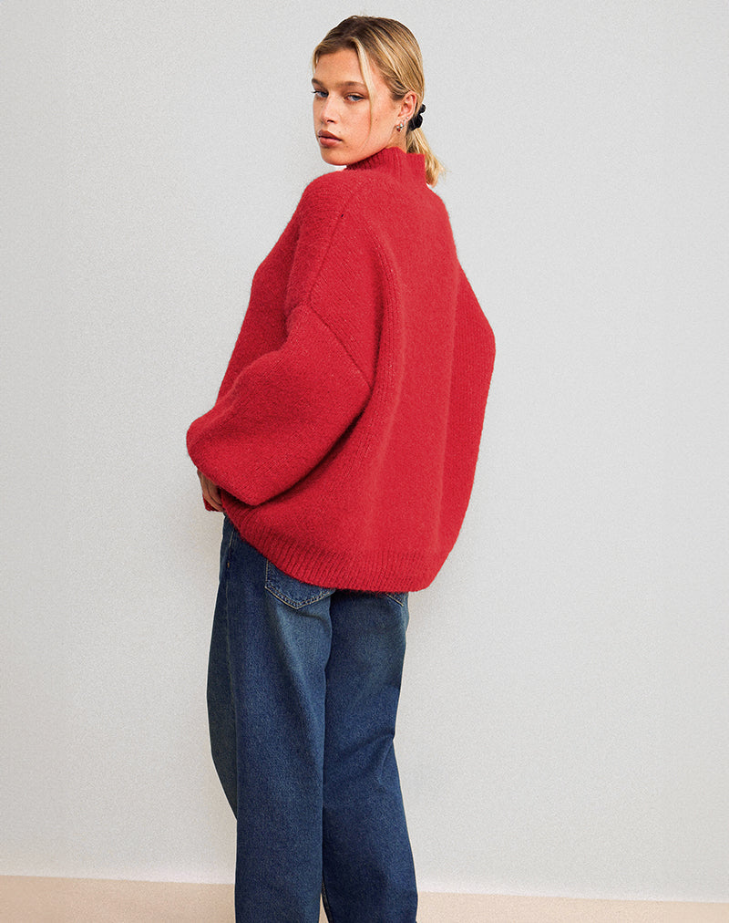 Imagen de Amato Oversized Jumper in Red