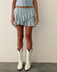 Imagen de la minifalda Anis Ruffle Hem en Powder Blue