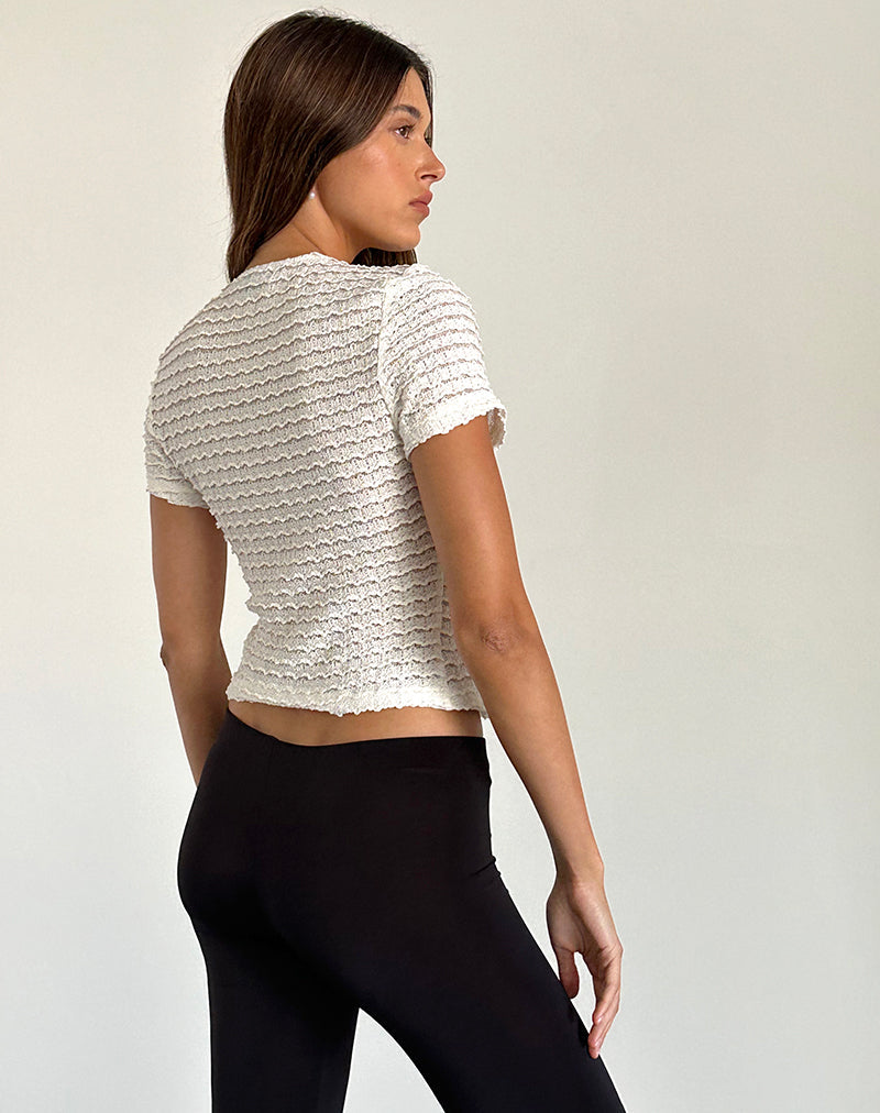 imagen de Anara Top en Crinkle Ivory