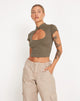 Imagen de Anelis Crop Top Verde Asfalto