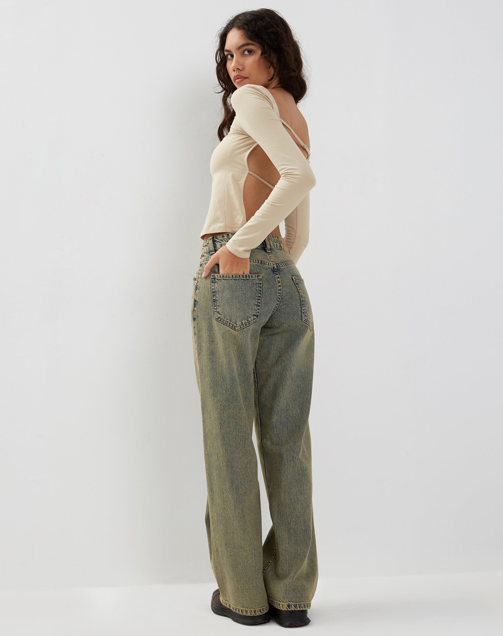 imagen de Ansita Long Sleeve Top in Coconut Milk