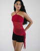 Imagen de Arabella Top Cuello Haltern en Malla Cereza
