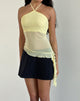 imagen de Arabella Halterneck Top in Mesh Lemon
