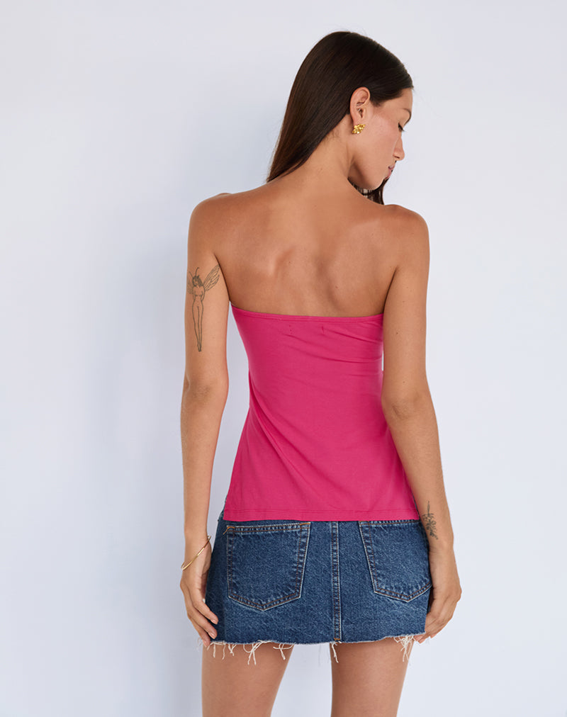 Imagen de Aravie Bandeau Acanalado Rosa Fandango